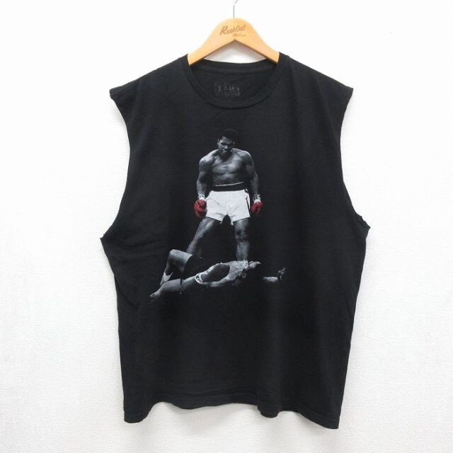 ノースリーブTシャツ モハメドアリ ブラック メンズXL相当 | 古着