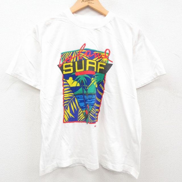 オールド T\u0026C SURF 90s アメリカ製 ヴィンテージ  Tシャツ L