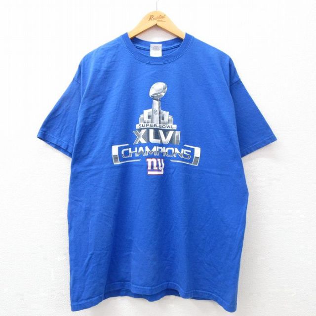 00s 半袖Tシャツ ニューヨークジャイアンツ ブルー XL | 古着