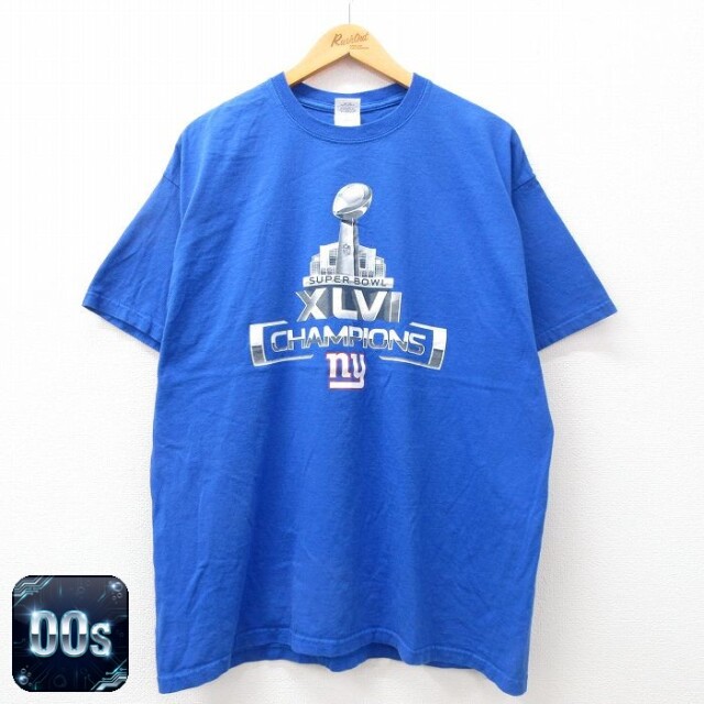 【50%OFF】00s 半袖Tシャツ ニューヨークジャイアンツ ブルー XL | 古着