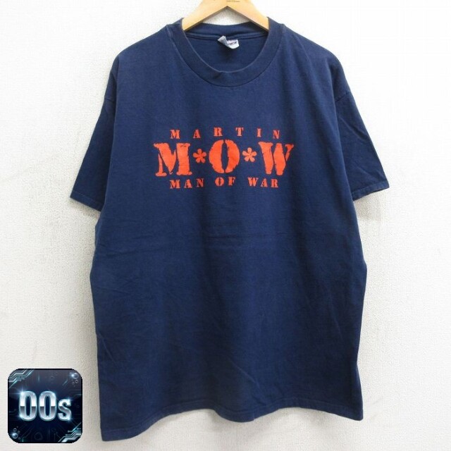 ヘインズ 00s 半袖Tシャツ MOW 11 ネイビー XL | 古着