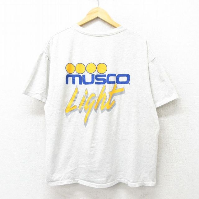 オニータ 90s 半袖Tシャツ MUSCO グレー霜降り XL | 古着