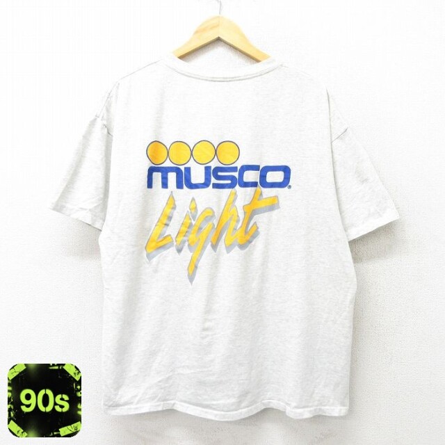 【50%OFF】オニータ 90s 半袖Tシャツ MUSCO グレー霜降り XL | 古着