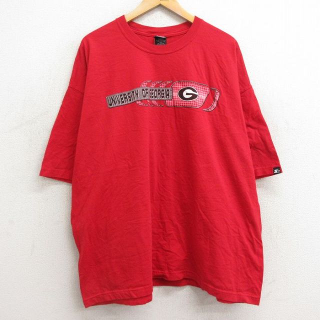 スターター 00s 半袖Tシャツ ジョージア大学 レッド XL | 古着