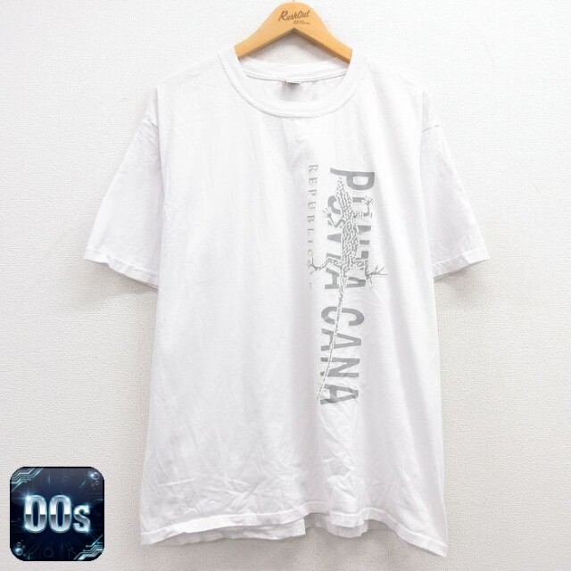 00s 半袖Tシャツ トカゲ ホワイト XL | 古着