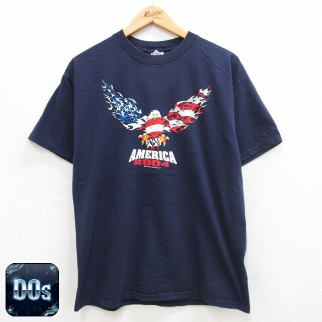 00s 半袖Tシャツ ワシ ネイビー L | 古着