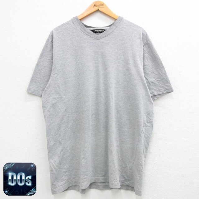 【50%OFF】エディーバウアー 00s 半袖Tシャツ Vネック グレー XL | 古着