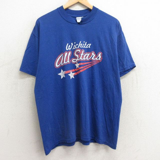 ジャージーズ 00s 半袖Tシャツ ウィチタオールスターズ ブルー XL | 古着