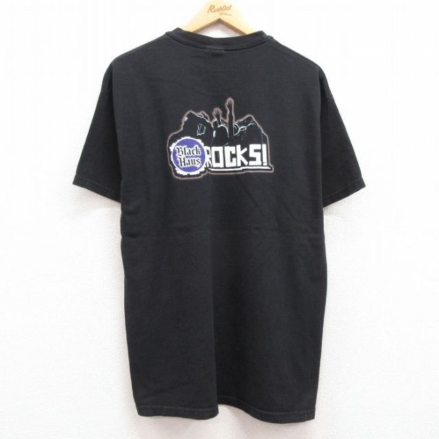 ヘインズ 00s 半袖Tシャツ Black Haus ブラック L | 古着