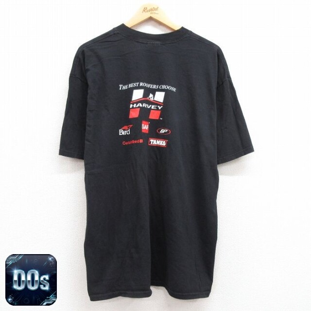 【50%OFF】00s 半袖Tシャツ HARVEY ブラック XL | 古着