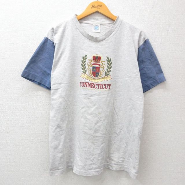90s 半袖Tシャツ ヨットクラブ グレー L | 古着