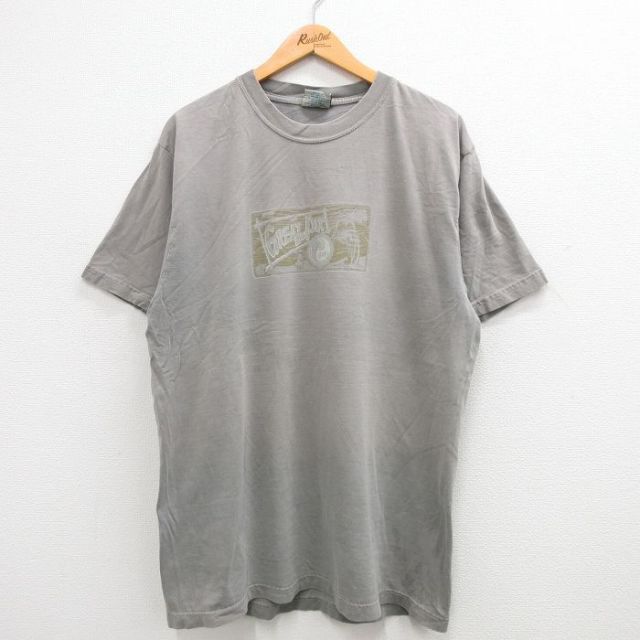00s 半袖Tシャツ ヤシの木 グレー XL | 古着