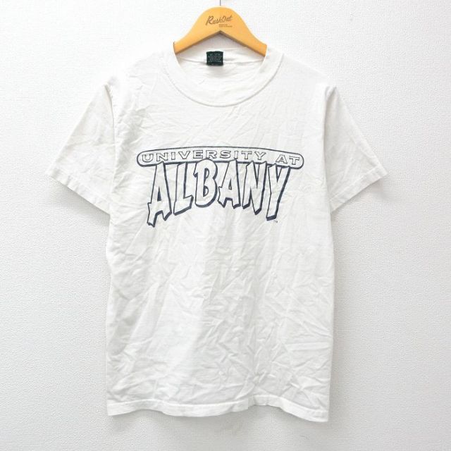 00s 半袖Tシャツ オールバニー大学 ホワイト M | 古着