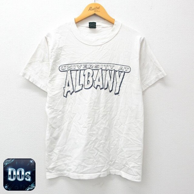 00s 半袖Tシャツ オールバニー大学 ホワイト M | 古着