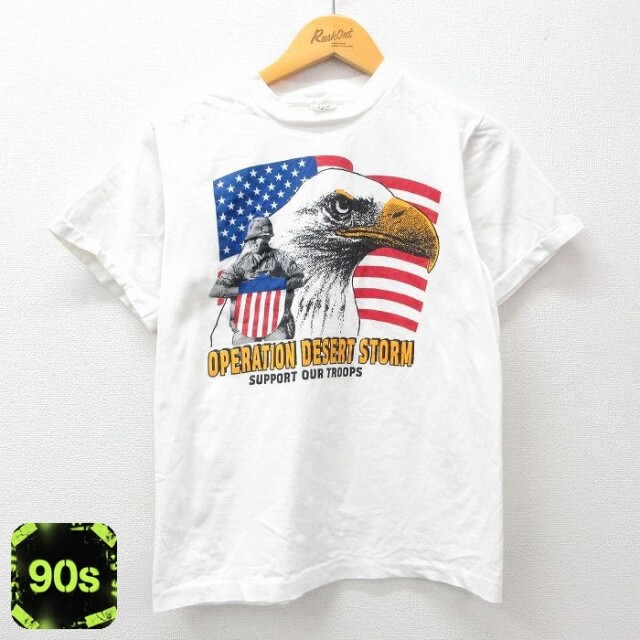 【50%OFF】90s 半袖Tシャツ 湾岸戦争 ホワイト S | 古着