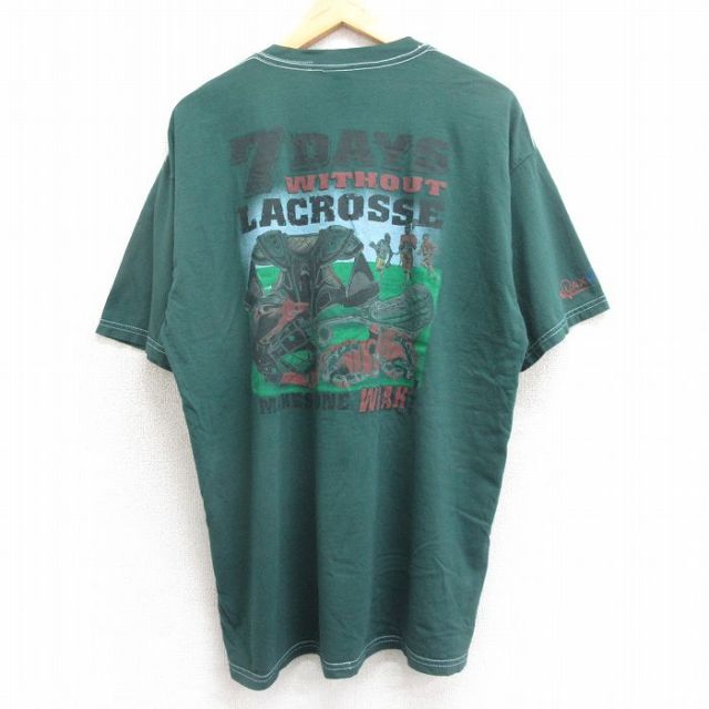 00s 半袖Tシャツ ラクロス グリーン XL | 古着
