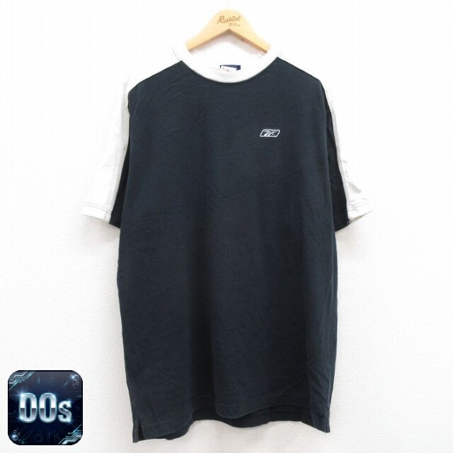 リーボック 00s 半袖Tシャツ ワンポイントロゴ ブラック XL | 古着