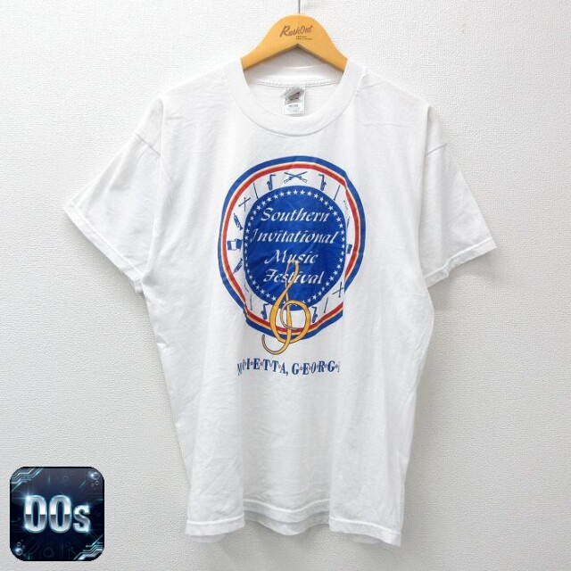 フルーツオブザルーム 00s 半袖Tシャツ 音符 ホワイト XL | 古着