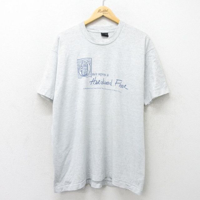 スクリーンスターズ 80s 半袖Tシャツ Hardwood Floor グレー XL | 古着
