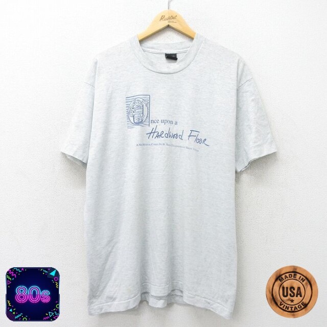 スクリーンスターズ 80s 半袖Tシャツ Hardwood Floor グレー XL | 古着