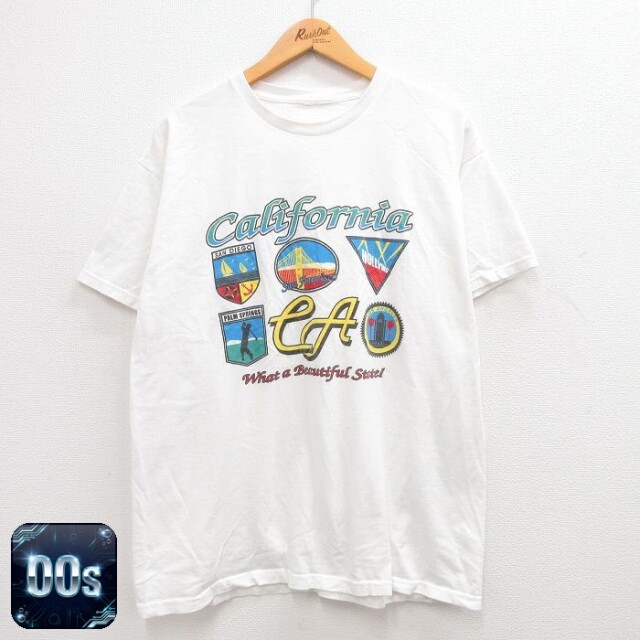 00s 半袖Tシャツ カリフォルニア ホワイト XL | 古着