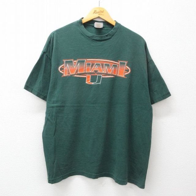 フットロッカー 90s 半袖Tシャツ マイアミ グリーン XL | 古着