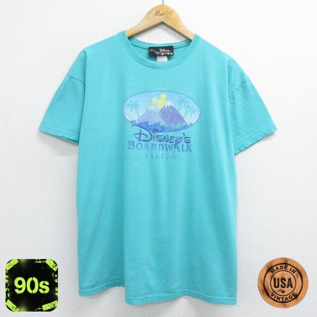 90s 半袖Tシャツ ディズニー ライトブルー XL | 古着