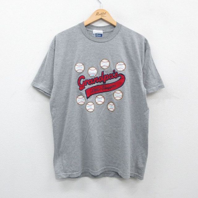 グランパ 90s 半袖Tシャツ 野球 グレー L | 古着