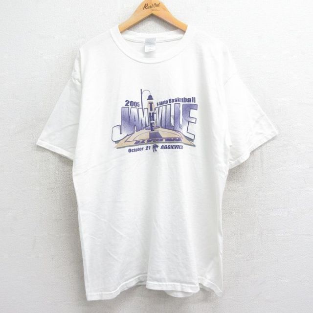 00s 半袖Tシャツ カンザスステイトワイルドキャッツ ホワイト XL | 古着