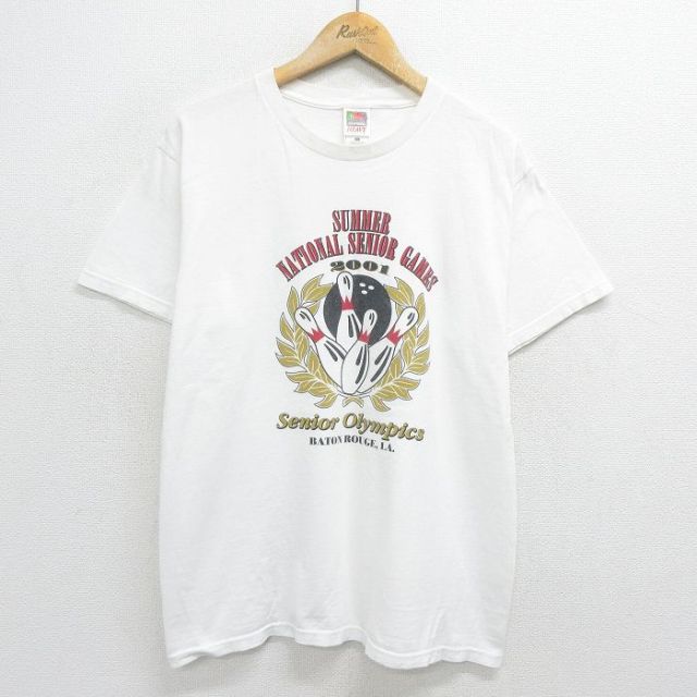 フルーツオブザルーム 00s 半袖Tシャツ ボーリング ホワイト L | 古着