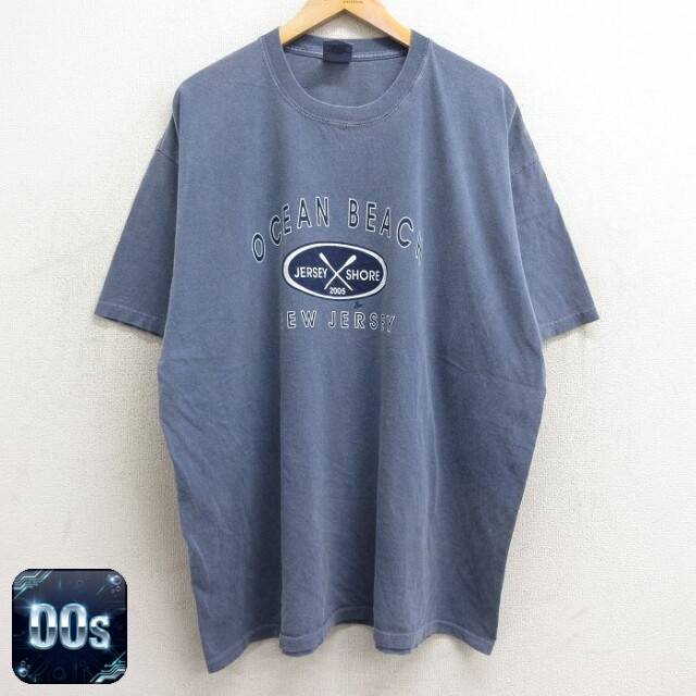 00s 半袖Tシャツ オーシャン ビーチ ニュージャージー ネイビー XL | 古着