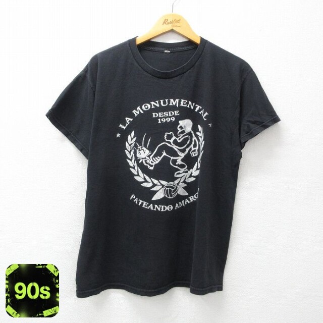 90s 半袖Tシャツ ラモニュメンタル ブラック L | 古着