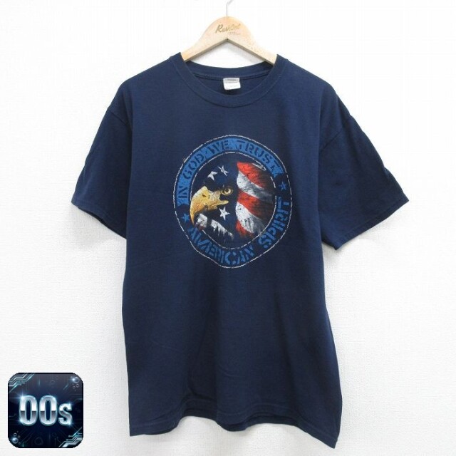 00s 半袖Tシャツ 鳥 ネイビー L | 古着