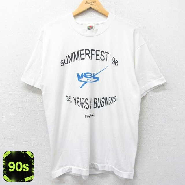 フルーツオブザルーム 90s 半袖Tシャツ MCL サマーフェスト ホワイト L | 古着