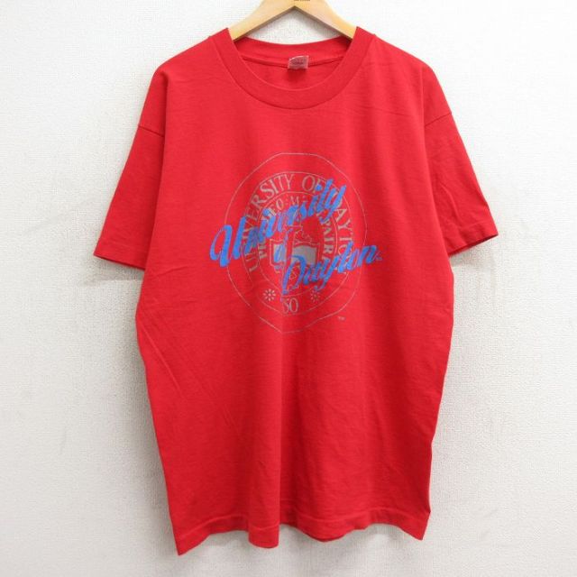 フルーツオブザルーム 90s 半袖Tシャツ デイトン レッド XL | 古着