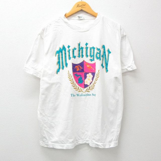 00s 半袖Tシャツ ミシガン ホワイト XL | 古着