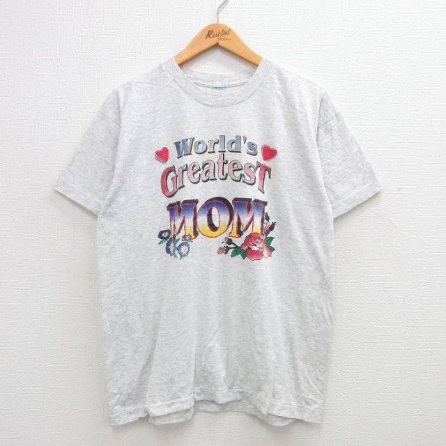 90s 半袖Tシャツ MOM グレー XL | 古着