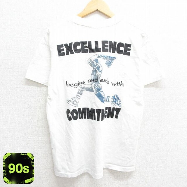 90s 半袖Tシャツ バスケットボール ホワイト L | 古着