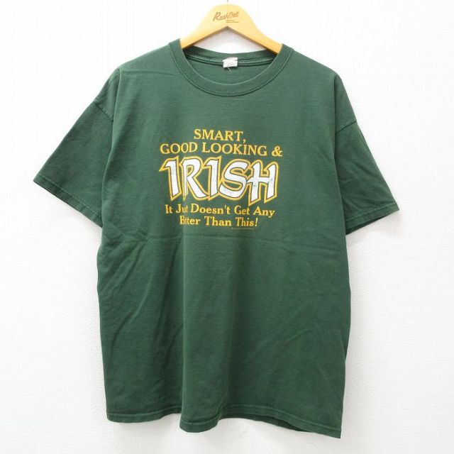 00s 半袖Tシャツ アイリッシュ グリーン XL | 古着