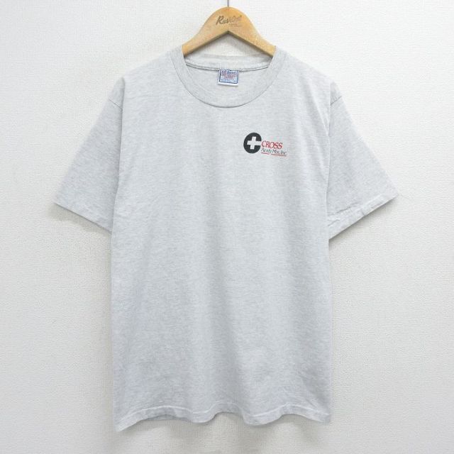 All Sports 90s 半袖Tシャツ CROSS グレー L | 古着