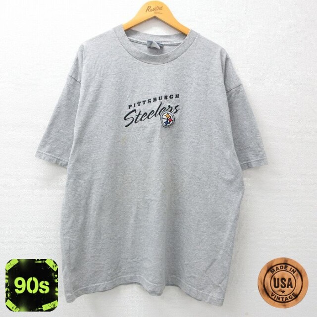 【50%OFF】リー 90s 半袖Tシャツ ピッツバーグスティーラーズ グレー XL | 古着