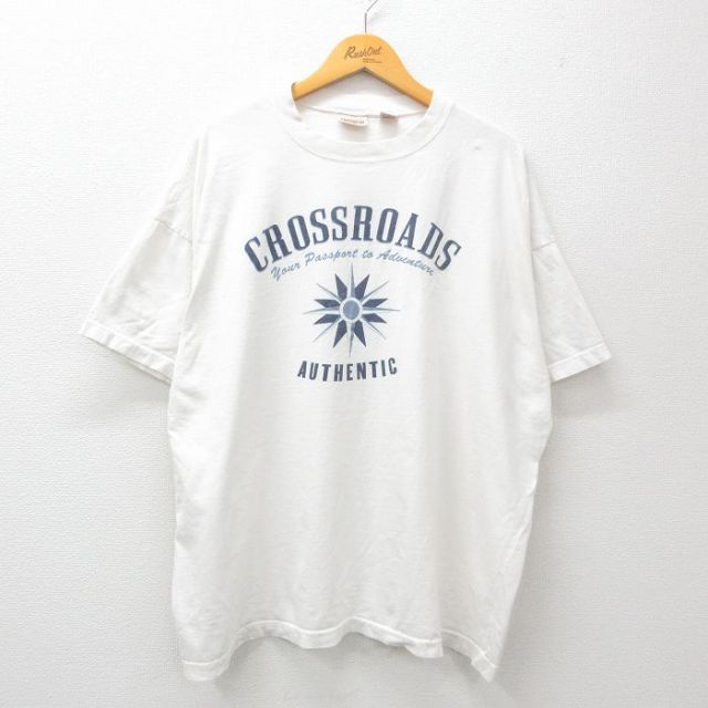 90s 半袖Tシャツ CROSSROADS ホワイト XL | 古着