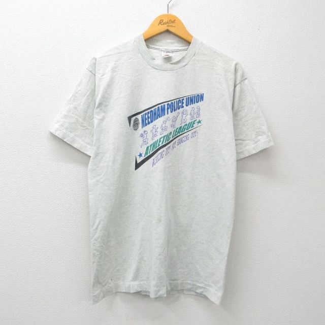 フルーツオブザルーム 90s 半袖Tシャツ POLICE グレー L | 古着