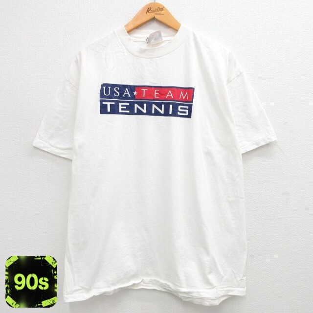 90s 半袖Tシャツ テニス ホワイト XL | 古着