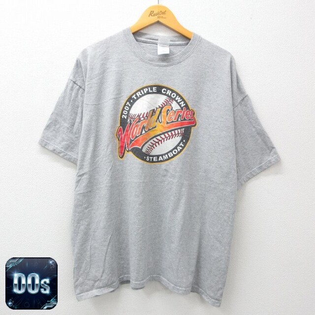 00s 半袖Tシャツ 野球ワールドシリーズ グレー XL | 古着