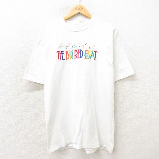 90s 半袖Tシャツ BOAT イカリ刺繍 ホワイト L | 古着