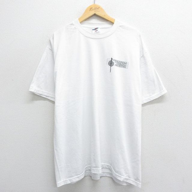 ジャージーズ 00s 半袖Tシャツ 音符 ホワイト XL | 古着