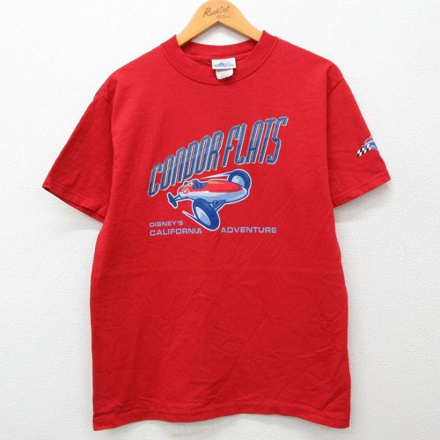 ディズニー 90s 半袖Tシャツ CONDOR FLATS レッド M | 古着