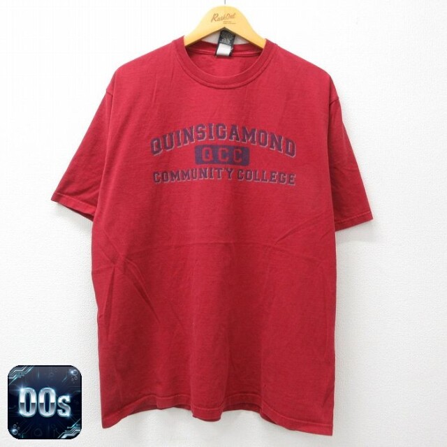 00s 半袖Tシャツ クインシガモンド カレッジ レッド XL | 古着