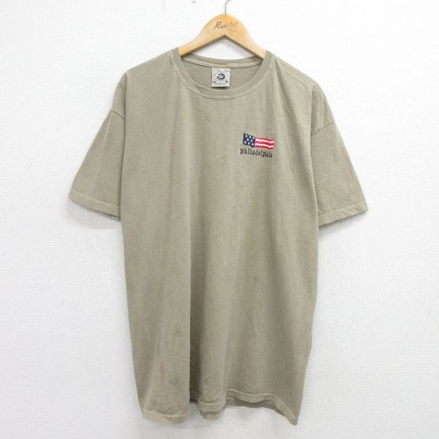 00s 半袖Tシャツ フィラデルフィア ベージュ XL | 古着